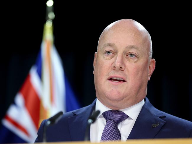 WELLINGTON, NEW ZEALAND - JULY 24: Prime Minister Christopher Luxon speaks during a press conference at Parliament on July 24, 2024 in Wellington, New Zealand. The Royal Commission of Inquiry into Abuse in Care report and the recommendations will be made public when the report is presented to Parliament at 4pm on July 24. (Photo by Hagen Hopkins/Getty Images)