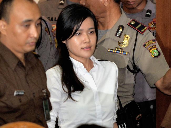 Jessica Kumala Wongso, an Australian permanent resident, denies the premeditated murder of Sydney college friend Wayan Mirna Salihin, who collapsed and died after drinking the coffee at an up-market Jakarta cafe in January. Picture: AFP/ Bay Ismoyo