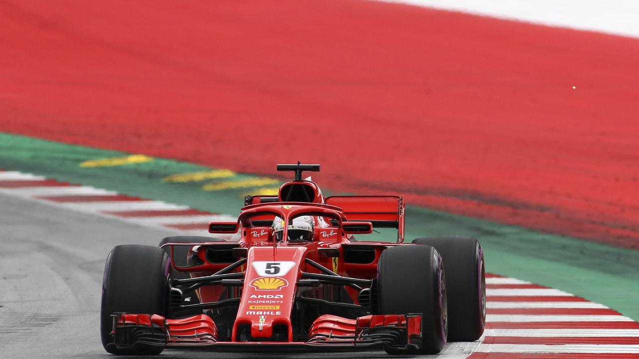 Sebastian Vettel edged Lewis Hamilton in Practice 3 at the Austrian GP.