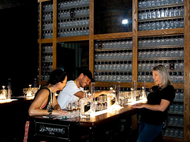 The rum-blending experience at Bundaberg Rum Distillery. Picture: TEQ