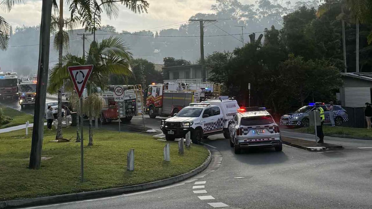 A fire has erupted in Nambour on Sunday afternoon. Picture: Sarah Ellen Bunyard