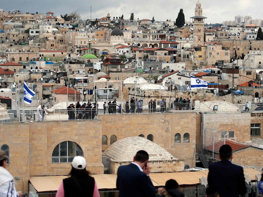 Prayers in Jerusalem during the Passover. Picture: Thomas Coex/AFP