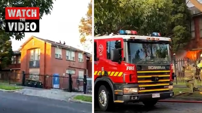 Youths throw tiles, fire breaks out at old Box Hill South rooming house