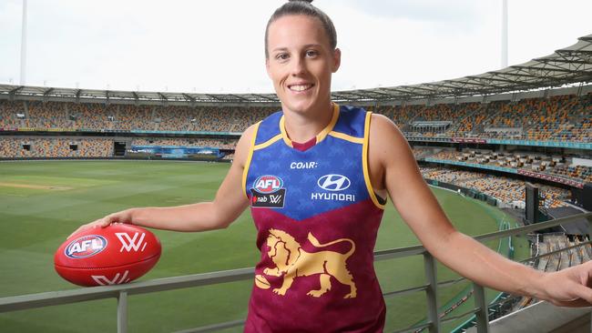 Brisbane captain Emma Zielke at the Gabba. Picture: Jono Searle.