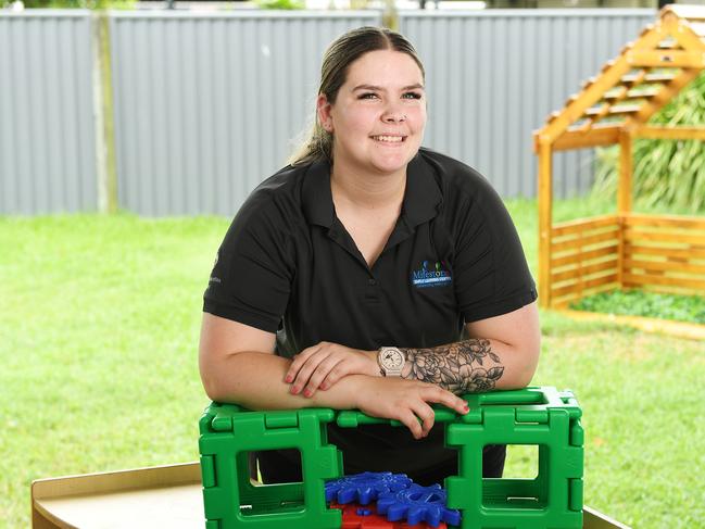 Milestones Early Learning Cranbrook educator, Taylah Draper. Picture: Shae Beplate.