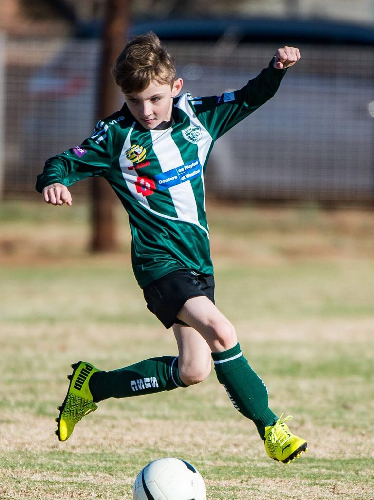 SA Little Legend Hunter Kirk, 7, from Steel United Soccer Club. Hunter plays in the U8 and U10 sides. In a recent game, playing up in the older age group, he reportedly played an amazing game in defence, against opponents who were bigger than him. ‘All round, he played a great game,’ we are told. Picture: Robert Woodland