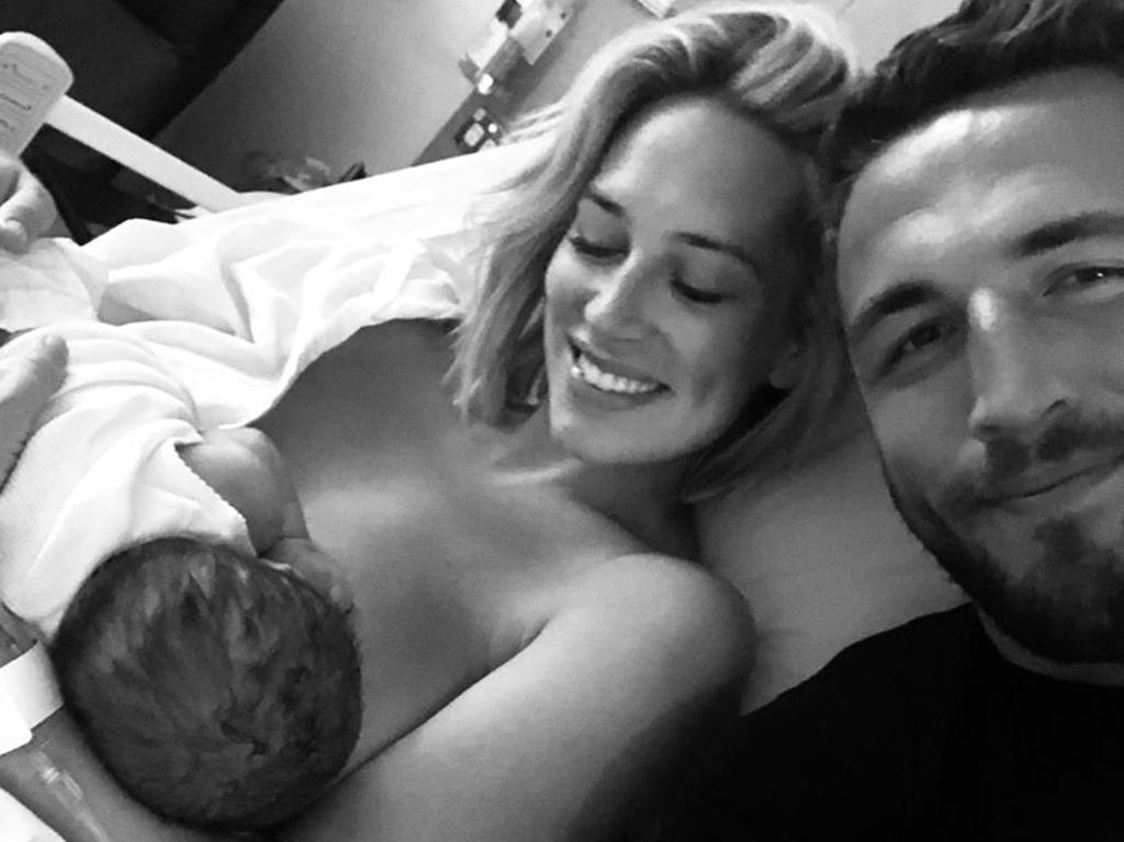 The couple announced their first split shortly after the birth of their second child William ‘Billy’ Mark Burgess. Picture: Instagram