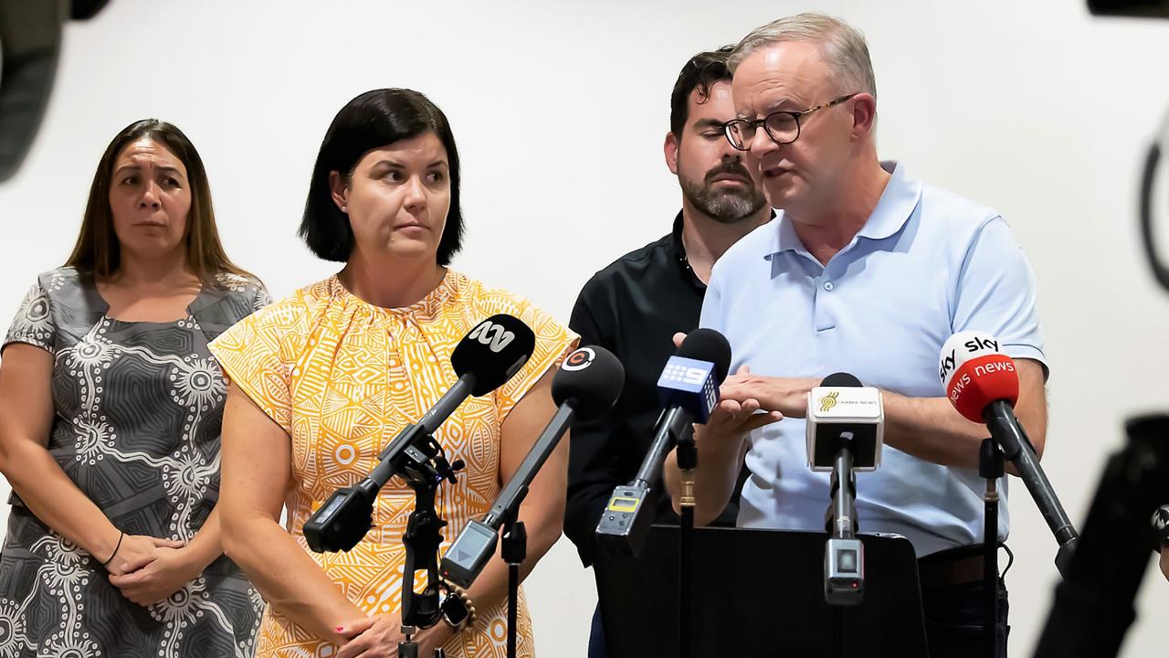 Prime Minister Anthony Albanese and NT Chief Minister Natasha Fyles will meet again on Thursday. Picture: NCA NewsWire / Sabine Haider