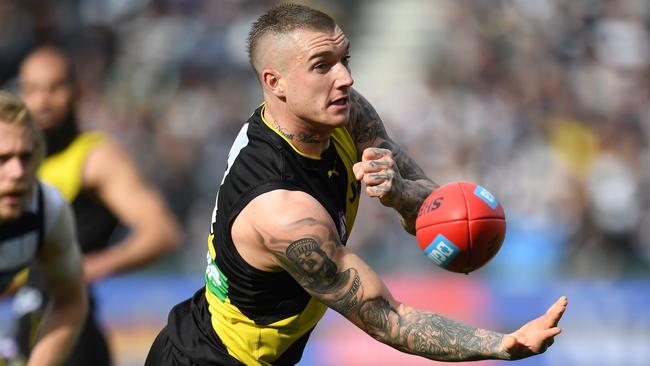 Dustin Martin could command a minimum $1.2 million over seven years. Picture: AAP