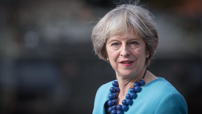 Theresa May told the Conservative party conference “there would be no unnecessary delays’’ in implementing Article 50. Picture: Getty