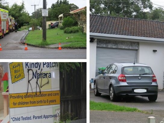 A man has been arrested as police search an alleged drug house just 100m from a daycare centre. Picture: Richard Noone