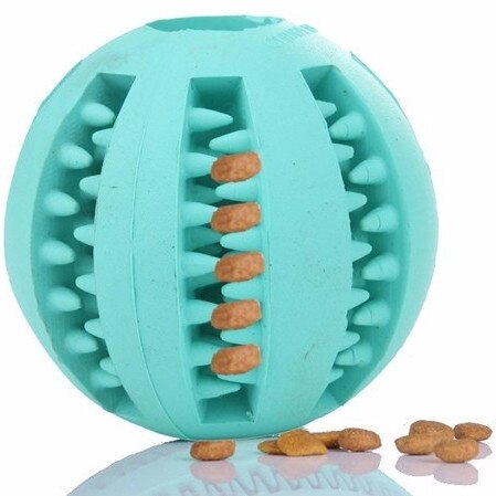 Bouncy Rubber Dental Treat Ball. Picture: DoggyTopia