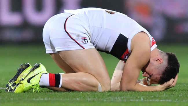 Jade Gresham won’t play for the Saints again this season. Picture: AAP