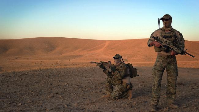 Special Operations Task Group soldiers on patrol in Afghanistan. Picture: Department of Defence