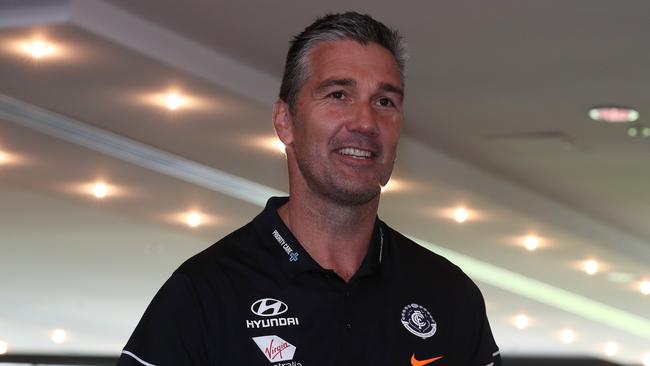 It was all about the Giants when Stephen Silvagni was at Carlton. Picture: Michael Klein.