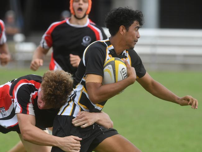 QLD Rugby Union State Championships (17-18 years boys) at the Townsville Sports Precinct. Saturday May 24. Wide Bay against Capricorn. Picture: Evan Morgan