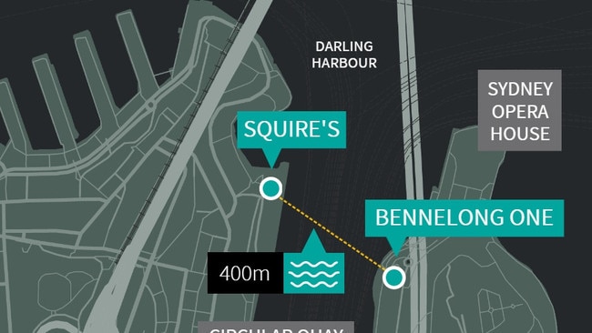 Residents of the Bennelong One building, 400m from The Squire's Landing, are opposing the Circular Quay venue's bid to trade 24/7.