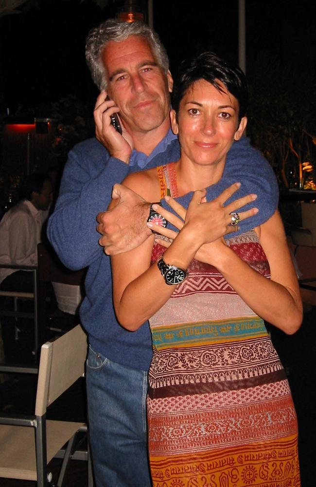 British socialite Ghislaine Maxwell and US financier Jeffrey Epstein. (Photo by Handout / US District Court for the Southern District of New York / AFP)