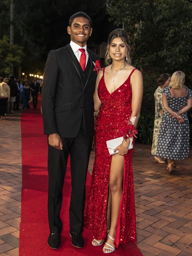 Racheal Saltner and Mason Watson at Fairholme College formal, Wednesday, March 29, 2023. Picture: Kevin Farmer