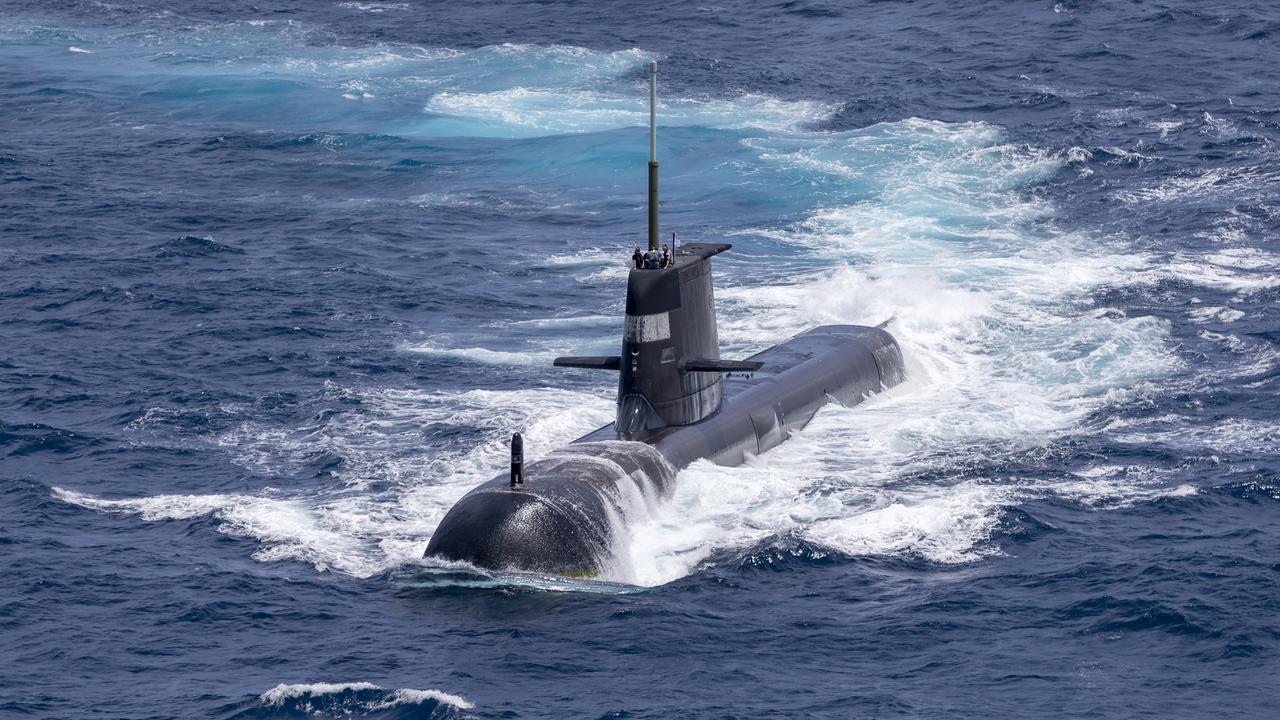 The US Navy Virginia-class submarine is expected to operate out of Australia from 2027. Picture: POIS Yuri Ramsey/Australian Defence Force via Getty Images