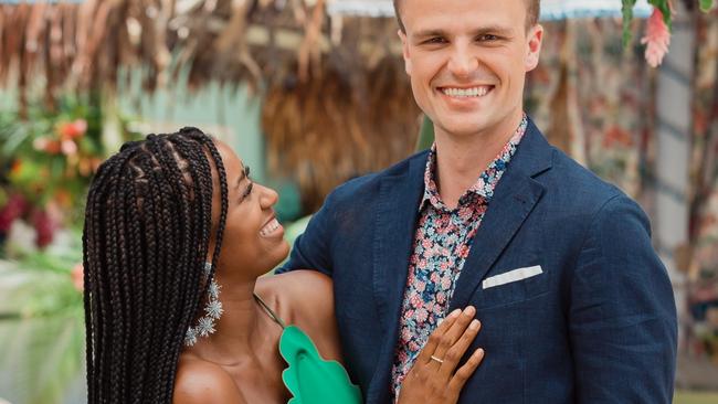 Conor Canning and Mary Viturino are now a happy couple after choosing to take their a successful romance on Bachelor in Paradise to the next level. SOURCE: NETWORK TEN.