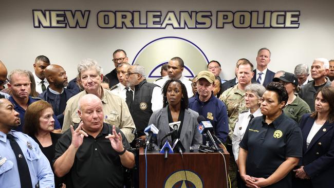 FBI Special Agent Aletha Duncan speaks to the media after 15 people were killed on Bourbon Street in a ramming ‘terror’ attack. Picture: Getty Images