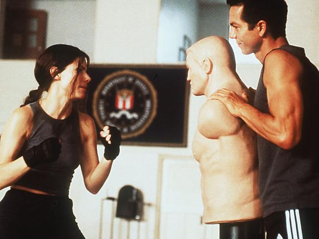 Stays fit ... Sandra Bullock and Benjamin Bratt in Miss Congeniality.