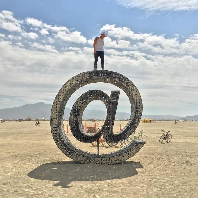 American DJ Diplo at the 2016 Burning Man Festival in the Black Rock Desert, Nevada. Picture: Instagram