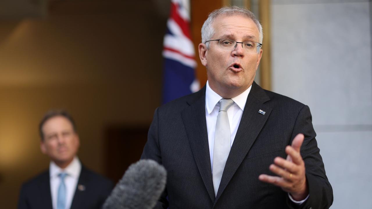 The PM has scrapped Australia’s vaccine target. Picture: Gary Ramage/NCA NewsWire