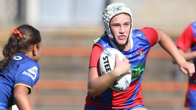 EmilyMcArthurPicture: Warren Gannon Photography. NSWRL Junior Reps finals week one, Lisa Fiaola Cup. Parramatta Eels vs Newcastle Knights at Leichhardt Oval, 13 April 2024