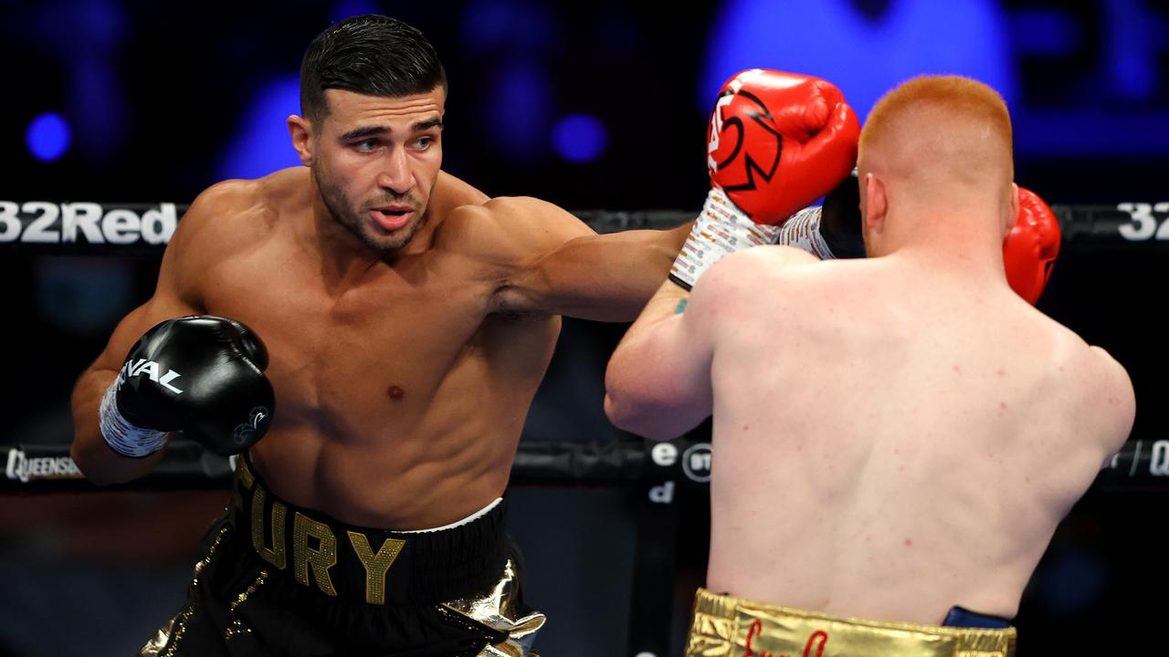 Bad luck has struck down Tommy Fury (L). (Photo by Richard Heathcote/Getty Images)