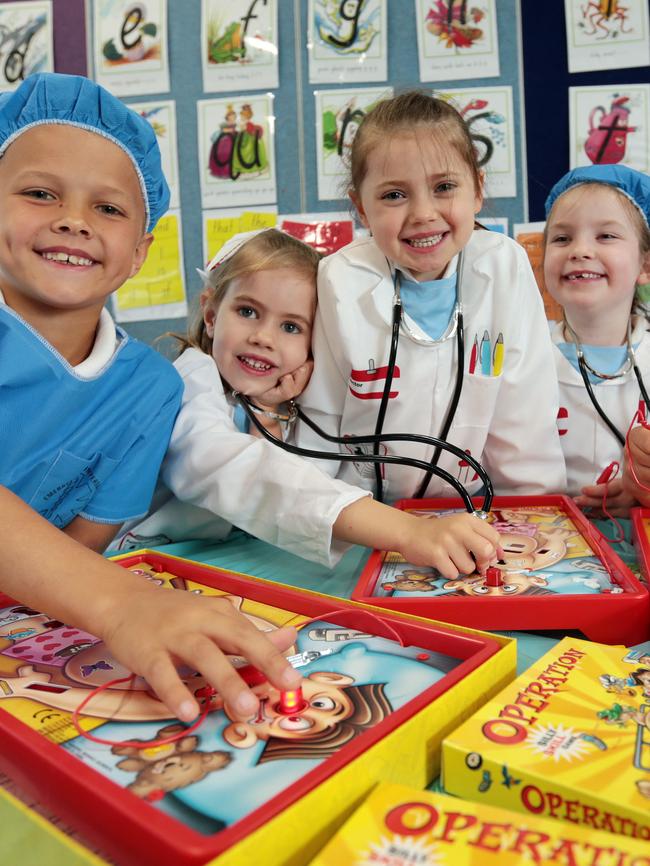 Kids can play board games. Picture: John Fotiadis