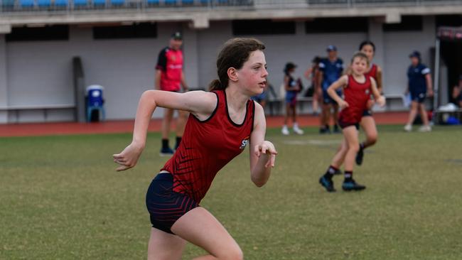 Stella Waine at the 2023 National Combined Touch Championships in Darwin. Picture: Pema Tamang Pakhrin