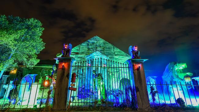 Michael Lacey's Pacific Pines home has been kitted out for the CostumeBox Halloween House Competition.