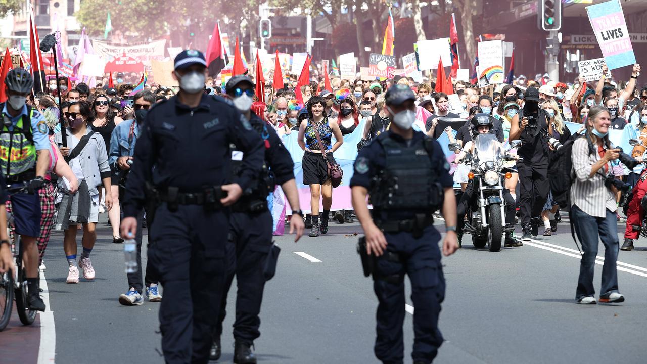 Police had vowed to be out in force. Picture: NCA NewsWire/Dylan Coker