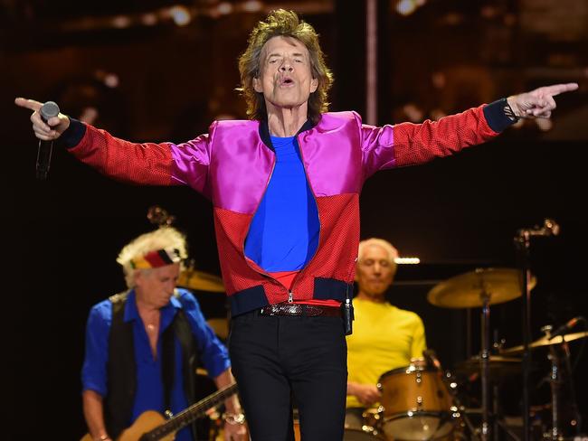 Mick Jagger out front of The Rolling Stones. Picture: Kevin Winter/Getty Images