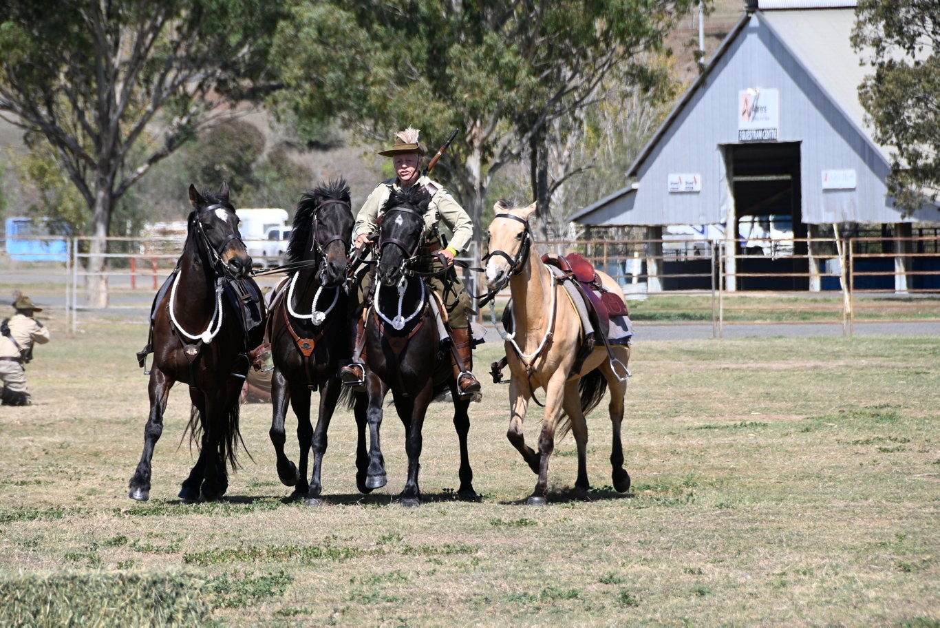 Queensland Mounted Infantry Challenge at the Toowoomba Showgrounds.