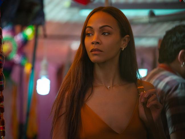 Zoe Saldana as Rita Moro Castro in Emilia Perez.