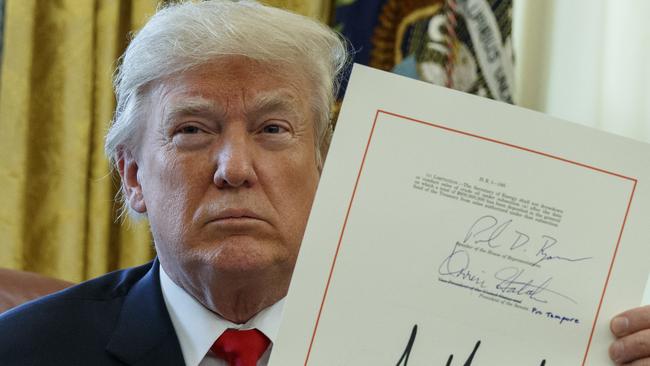 Donald Trump Signs $1.9 Trillion Tax Bill Into Law | News.com.au ...