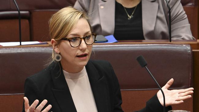 Greens Senator Larissa Waters says free contraception policies in place in Britain, France, Ireland and some Scandinavian nations should be introduced in Australia. Picture: Martin Ollman/NewsWire