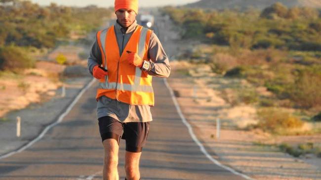 Dave Alley has been running around Australia for the White Cloud Foundation. He left Lismore on April 19 and will return to Lismore this Sunday. Picture: Contributed