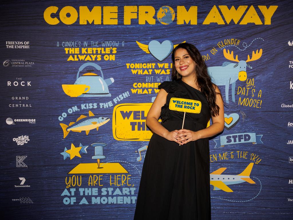 Jaye Purea at the opening night function for The Empire's Come From Away at The Rock, Friday, March 14, 2025. Picture: Hey Media