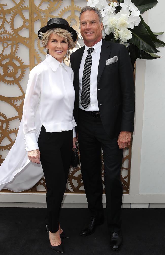 Julie Bishop and David Panton. Picture: Getty