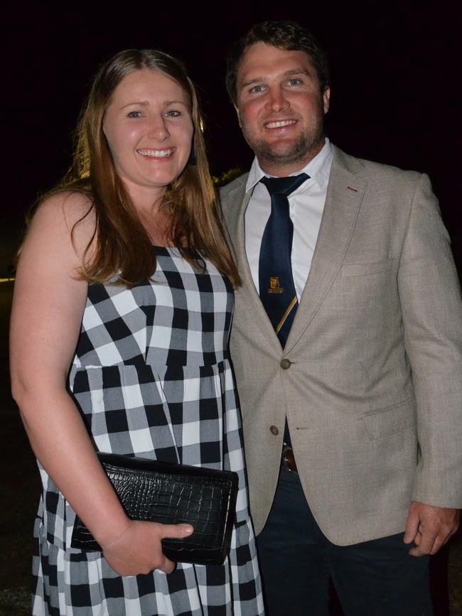 Emily and Sam Fryer at the Charters Towers Bulls 40th Reunion Gala Dinner. Picture: Trudy Brown