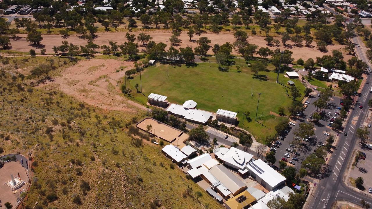 National Aboriginal Art Gallery precinct in Alice Springs. Anzac Oval and surrounds. Picture: Supplied.