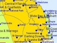 The Bureau of Meteorology has issued a severe storm warning across parts of the Darling Downs and South West Queensland.