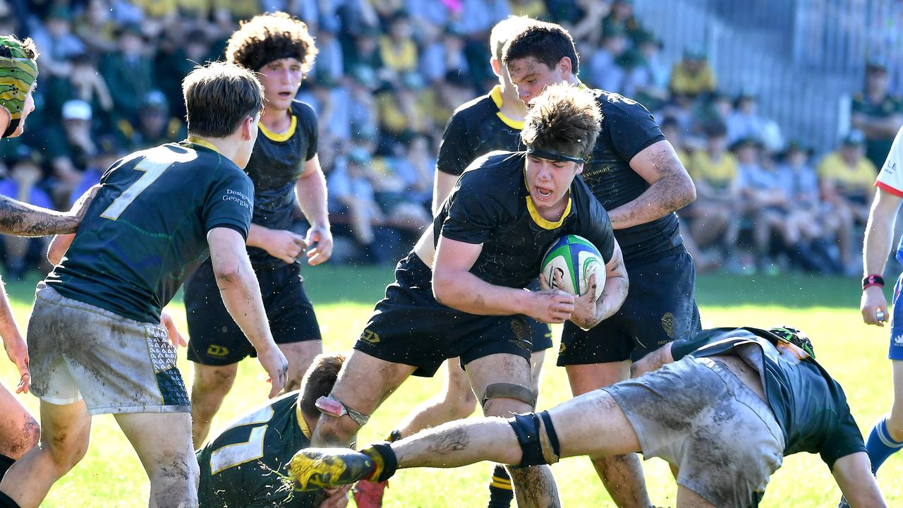 St Laurence's player Jake Kurbatoff AIC First XV . Picture, John Gass