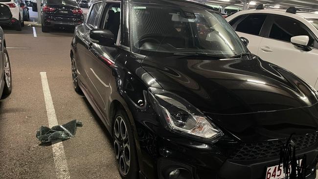 Two cars at Townsville Airport were broken into overnight