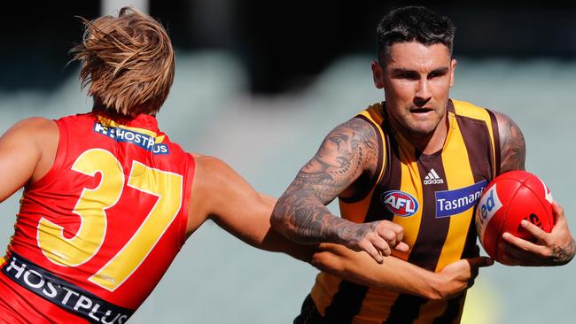 Is the gap between Chad Wingard’s best and worst still too big? Picture: Getty Images