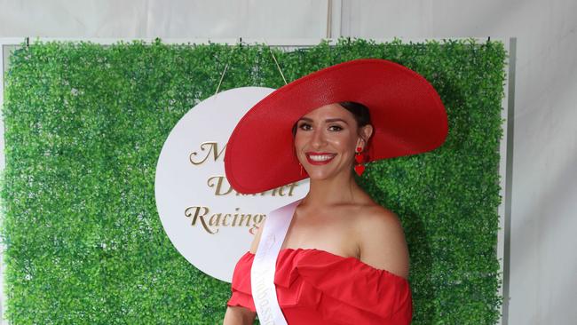 Adrianne Moore attends the Mansfield Cup races. Picture: Brendan Beckett